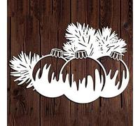 Christmas Balls Cutting Dies for Card Making，Christmas Balls Cutting Dies Cut Stencils for DIY Scrapbooking Photo Album Decorative Embossing Paper Dies for Card Making Templated+Cute Brooch Pin