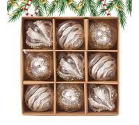 Christmas Balls - Hangable Balls - Seasonal Pendants Holiday Decorations for Home Living Room Classroom Activity Retail Store Window Display