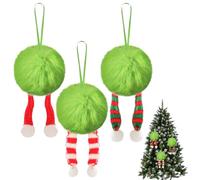 Christmas Balls | Home Soft Indoor Decorations - Christmas Bauble Hanging 6 cm for Garden Porch Stair Railing Outdoor Table Window Path