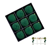 Christmas Balls Ornaments - Velvet Pendant - 3.9 Inch Shatterproof Christmas Tree Decorations | for Winter Holiday Indoor Home Party Celebration
