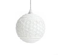 Christmas Balls Tree Pendant Ornaments Hanging Decor Foam Material Holiday Decorations for Home Party Winter Festive Atmosphere Simple Warm Feeling(White)