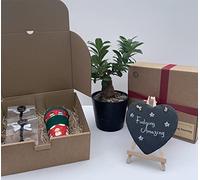 Christmas Bamboo Travel Mug & Handmade Fudge Gift Set - Snowman Reusable Cup with 2 x 150g Fudging Amazing Fudge Bags (Vanilla & Salted Caramel) - Eco Friendly Christmas Gift for Him or Her