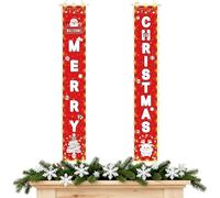 Christmas Banner - Door Decorations Hanging, Holiday Decor with LED Light, Outdoor Entrance Hanging Display, Bright Festive Glow, Weather Resistant, Seasonal Decoration for Garden, Patio and Yard