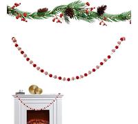 Christmas Banner Garland with String Festive Decorations and | Garland with Christmas String for Fireplace Party Home Indoor Outdoor Stairs Wall Office