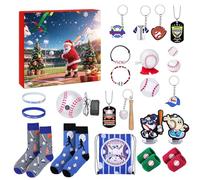 Christmas Baseball Advent - 24 Days Sports Accessories | Sports Advent Countdown Calendar For Enthusiast Players Members Team Holiday Gatherings Family Activities