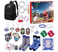 Christmas Baseball For Kids,Sports Decoration 24 Days - Baseball Decoration Countdown Calendar - For Amateur Players Family Activity