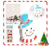 Christmas Bath Bomb Gift Set Christmas Stocking Fillers Bubble Floating Fizzies Snowman-Shaped Bath Bombs for Children Above 3 Years (1)