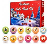 Christmas Bath Bombs Gift Set,12pcs Handmade Natural Bath Bomb | Christmas Bath Bombs,Moisturizing Plant Extracts,Surprise Toys Inside,Moisturizing and Soften Skin,for Bubble & Spa Bath