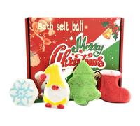 Christmas Bath Bombs Set of 4 Fun Shaped Bubble Bathbomb with Long-Lasting Fragrance Cute Stocking Stuffers for Kids Girls Boys Adults for Christmas