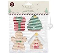 Christmas Bath Buddies Toys 4pk - Have a Seasonal Splash in the Bath - Includes Four Toys in Seasonal Designs