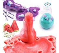 Christmas Bath Colour Tablets - 60 g/Each Bathtub Drops, Nontoxic and Colorful Bath Foam, Scented with Watermelon, Jasmine, and Lavender, Fun Science Educational Bath Colour Kit - 3 Colour