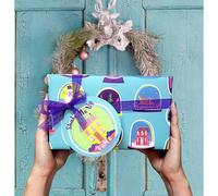 Bomb Cosmetics Shake Me Up Festive Christmas 5 Piece Handmade Wrapped Bath & Body Set with Essential Oils, Includes Bath Bombs, Soap, Mallow & Bath Creamer