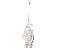 Christmas Bauble 11cm Gonk Frosted Acrylic Garden Gnome Premier TD211233