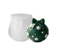 Christmas Bauble Candle Moulds Non-Stick Silicone Mould with Bows and