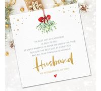 Christmas bauble card (Husband Poem)