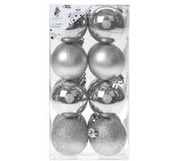 Christmas Bauble Decoration Hanging Tree Ornament X 16 5Cm Silver