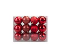Christmas Bauble Decoration Hanging Tree Ornament X 24 8cm Red VFM e-Store Red One Size