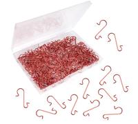 Christmas Bauble Hooks,Ornament Hooks,Christmas Tree Hook,200Pcs Red,Premium Xmas Tree Decorations,Multi-Purpose Use for DIY Crafts & Holiday Decor,Ideal for Home Decorators & DIY Crafts Decor