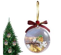 Christmas Bauble Ornaments - Hummingbird Bubble 3.5 Inch | Hummingbird Ornament - For Autumn Home Party Family Birthday Holiday Wedding Thanksgiving Farmhouse Festive