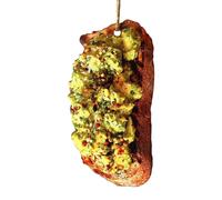 Christmas Bauble Sale Christmas Ornaments Croissant Pizza Ornaments Set Funny Food Christmas Tree Decoration Pendants For Home Christmas Birthday Party Holiday Supplies