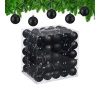 Christmas Baubles 100-Piece Ornaments Decoration Classic Holiday Plastic 6cm
