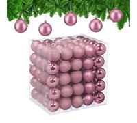 Christmas Baubles 100-Piece Ornaments Decoration Classic Holiday Plastic 6cm