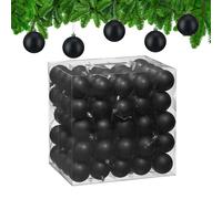 Christmas Baubles 100-Piece Ornaments Decoration Classic Matte Holiday Plastic