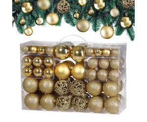 Christmas Baubles 100Pcs Gold