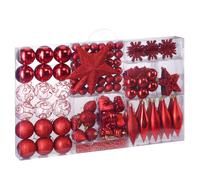 Christmas Baubles 102Pcs Red