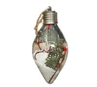 Christmas Baubles | 13 cm Shatterproof Illuminated Hanging Decor, Party Ornaments, Seasonal Decoration for Home Interiors, Winter Parties, Window and