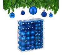 Christmas Baubles 138-Piece Ornaments Decoration Classic Balls Holiday Plastic
