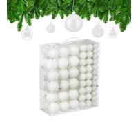 Christmas Baubles 138-Piece Ornaments Decoration Classic Balls Holiday Plastic