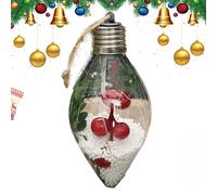 Christmas Baubles - 13cm Shatterproof Illuminated Hanging Decor - Christmas Tree Ornament - Indoor Decoration for Winter Parties Hanging Window Wall