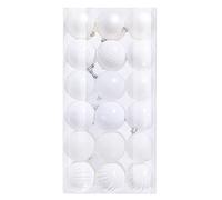 Christmas Baubles,36PCS 30mm Christmas Baubles Xmas Tree Bauble Hanging Home Party Ornament Decorations Bauble Personalised Balls White Red Blue Gold Pink Purple Brown Green Gold Silver Navy Balls