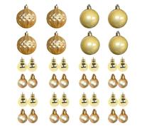 Christmas Baubles - 40 Pieces Seasonal Decorations A, Hanging Christmas Decoration, for Cupboard, Dining Table Housewarming Indoor Outdoor Party Gathering Shelf Living Room