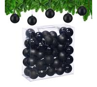 Christmas Baubles 50-Piece Ornaments Decoration Classic Holiday Plastic 6cm