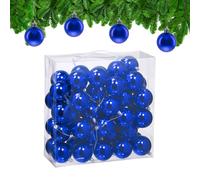 Christmas Baubles 50-Piece Ornaments Decoration Classic Shiny Holiday Plastic