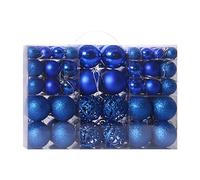 Christmas Baubles 8CM Burlap Ball Ornaments Shatterproof Hanging Balls Sets Tree Holidays Home Xmas Party Decoration Teal Christmas Baubles