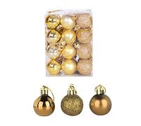 Christmas Baubles 8CM Burlap Ball Ornaments Shatterproof Hanging Balls Sets Tree Holidays Home Xmas Party Decoration Big Baubles