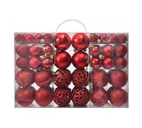 Christmas Baubles 8CM Burlap Ball Ornaments Shatterproof Hanging Balls Sets Tree Holidays Home Xmas Party Decoration Teal Christmas Baubles