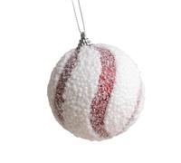 Christmas Baubles 8cm Shatterproof Foam Ball Ornament, D