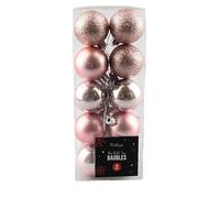 Christmas Baubles Christmas Tree Decorations Shatterproof Christmas Hanging Balls Sets Ornament Balls For Christmas Tree Holidays Home Xmas Party Decoration Home Decor RoseGold 2.5cm (20 Pcs)