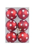 Christmas Baubles decoration 6pcs 6cm Transparent Snow Christmas Balls Pendants For Tree Decoration Clear Baubles Hanging Ornaments Xmas Navidad(Style14)