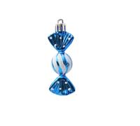 Christmas Baubles decoration 6pcs/box Candy Icicle Christmas Tree DIY Ornaments Xmas Gifts Ball Decoration For Home Navidad(Blue1)