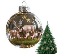 Christmas Baubles Decorations - Seasonal Transparent Pendants Christmas Tree Decoration - For Dinner School Restaurant Shopping Mall Wedding Birthday Family Meeting Celebration