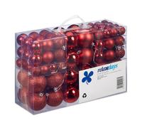 Christmas baubles Festive Bauble Set Shiny Holiday Decorations Assorted Colours