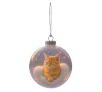 Christmas Baubles for Christmas Tree, Cat Ball 3D Seasonal Decorations | Hanging Ornament | for Living Room, Bedroom, Office, Wall, Office, Wall, Coat Stairs, Window Sill, Entrance Door, Garden A