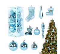 Christmas Baubles for Christmas Trees, Decorative Pendant Set, Christmas Baubles - Shatterproof Decoration for Wedding Parties, Holidays, Outdoor, Fireplace, Table Decoration