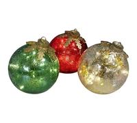 Christmas Baubles for the Table - Battery Operated Home Decoration | Luminous Ball Table Christmas Decoration for Home Decoration Desk Mantle Office Restaurant Farmhouse Bar School