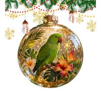 Christmas Baubles Ornaments - 3D Acrylic Animal Patterns, Shatterproof Christmas Decorations, Festive Tree Balls, Seasonal Colorful | For Indoor Tree Decoration